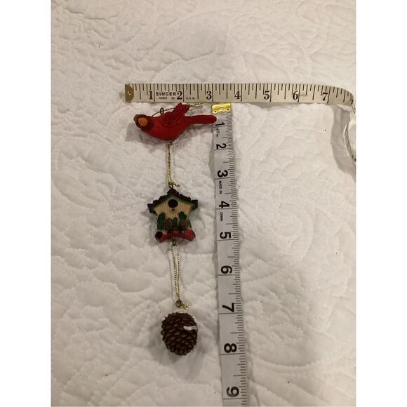 Vintage Cardinal Polystone Ornament - Picture 2 of 6